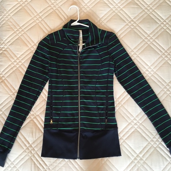 Lululemon Nice Asana Jacket In Slalom Stripe! - Picture 1 of 5